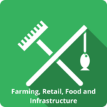 Farming, Retail, Food and Infrastructure Icon